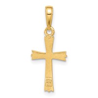 14K Yellow Gold Cross Pendant view 3