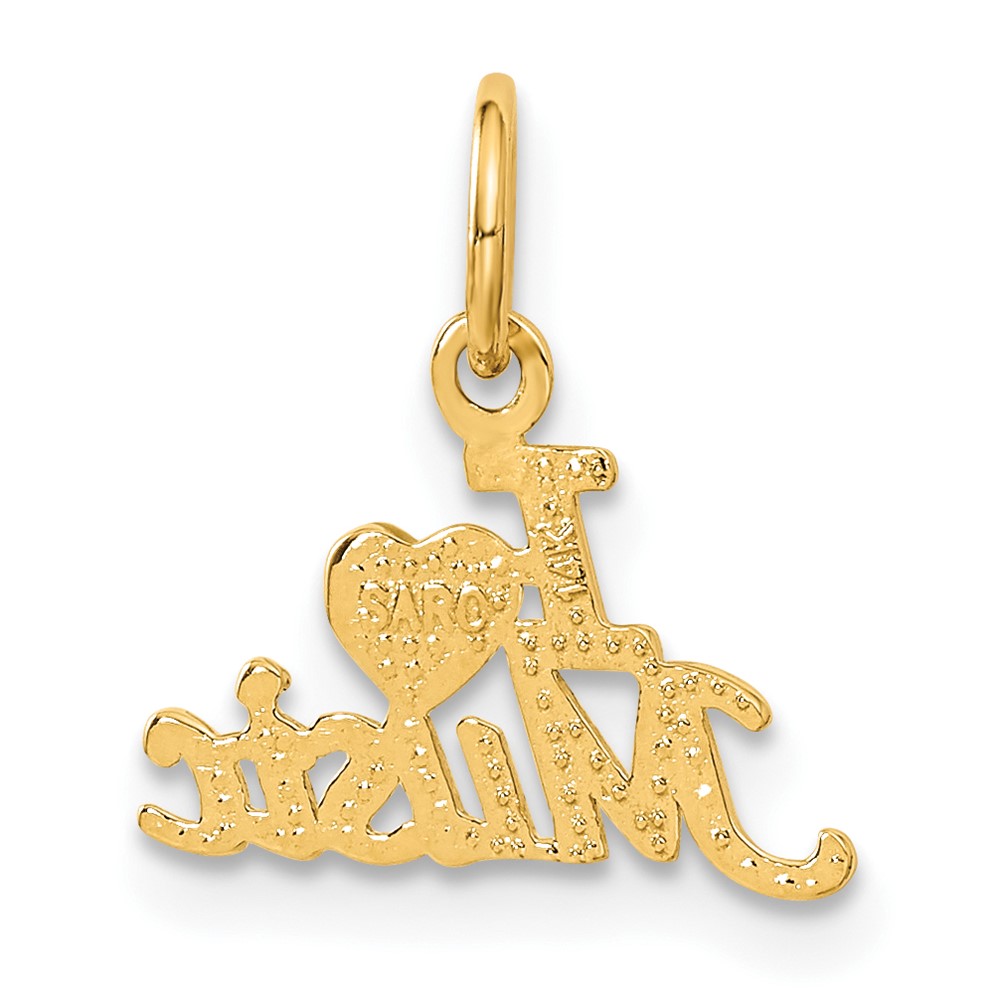 14K I HEART MUSIC Charm (C423)