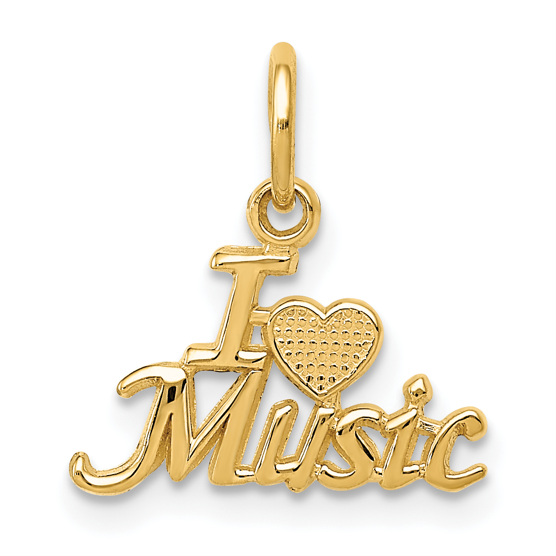 14K I HEART MUSIC Charm (C423)