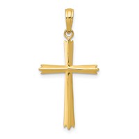 14K Yellow Gold Cross Pendant view 1