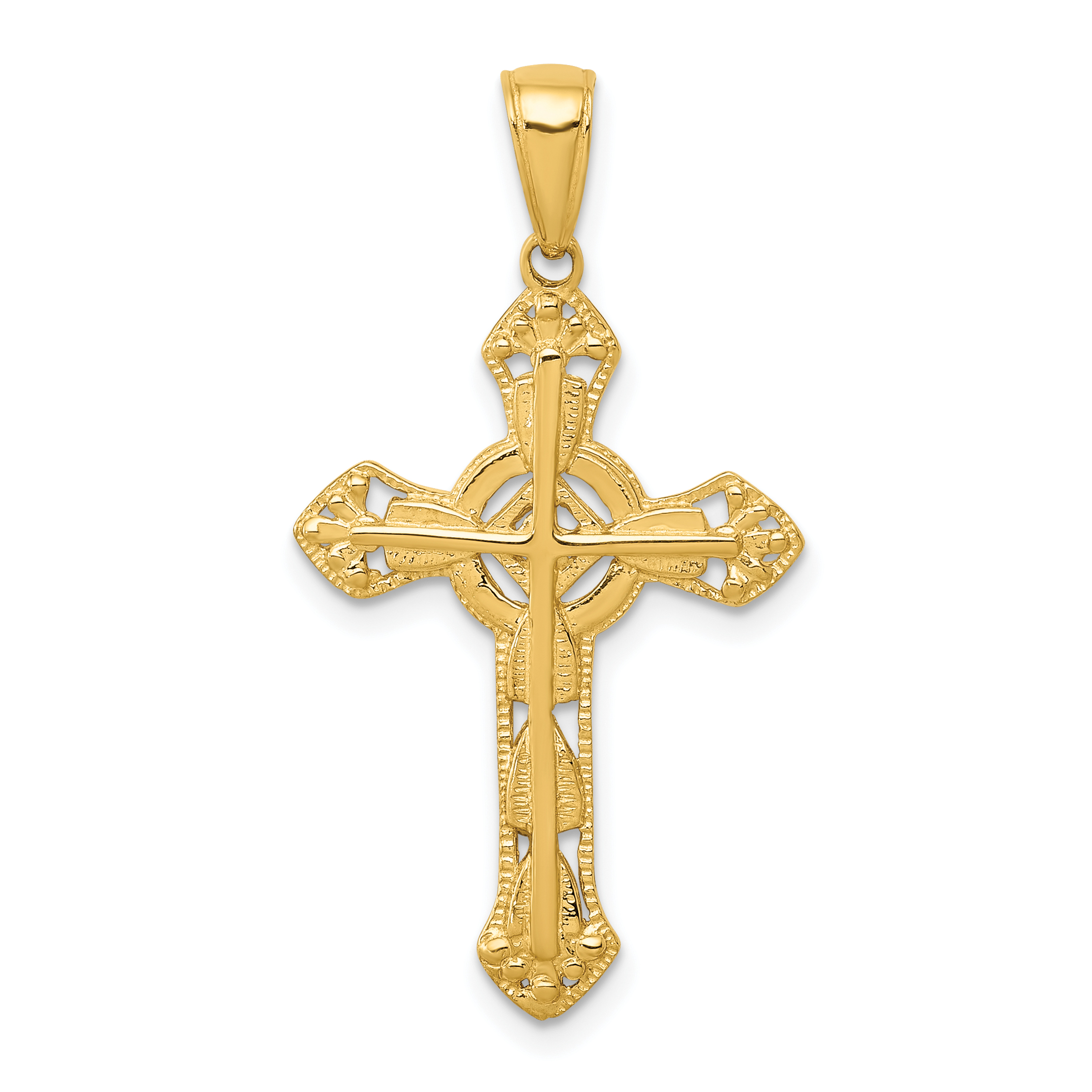 14K Fancy Cross Pendant (C4244)