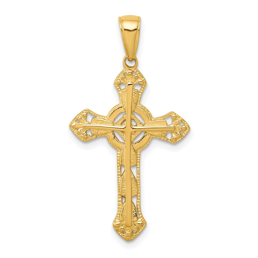 14K Fancy Cross Pendant (C4244)