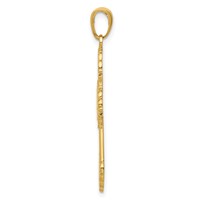 14K Lacey Budded Cross Pendant view 2