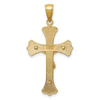 14K Yellow Gold Crucifix Pendant view 4
