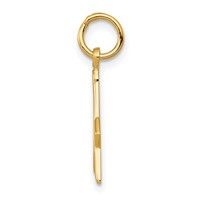 14K Yellow Gold Polished and Textured Masonic Symbol Charm view 2