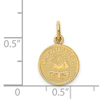 14K Polished Graduation Charm view 3