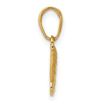 14K Yellow Gold Praying Hands Pendant view 2