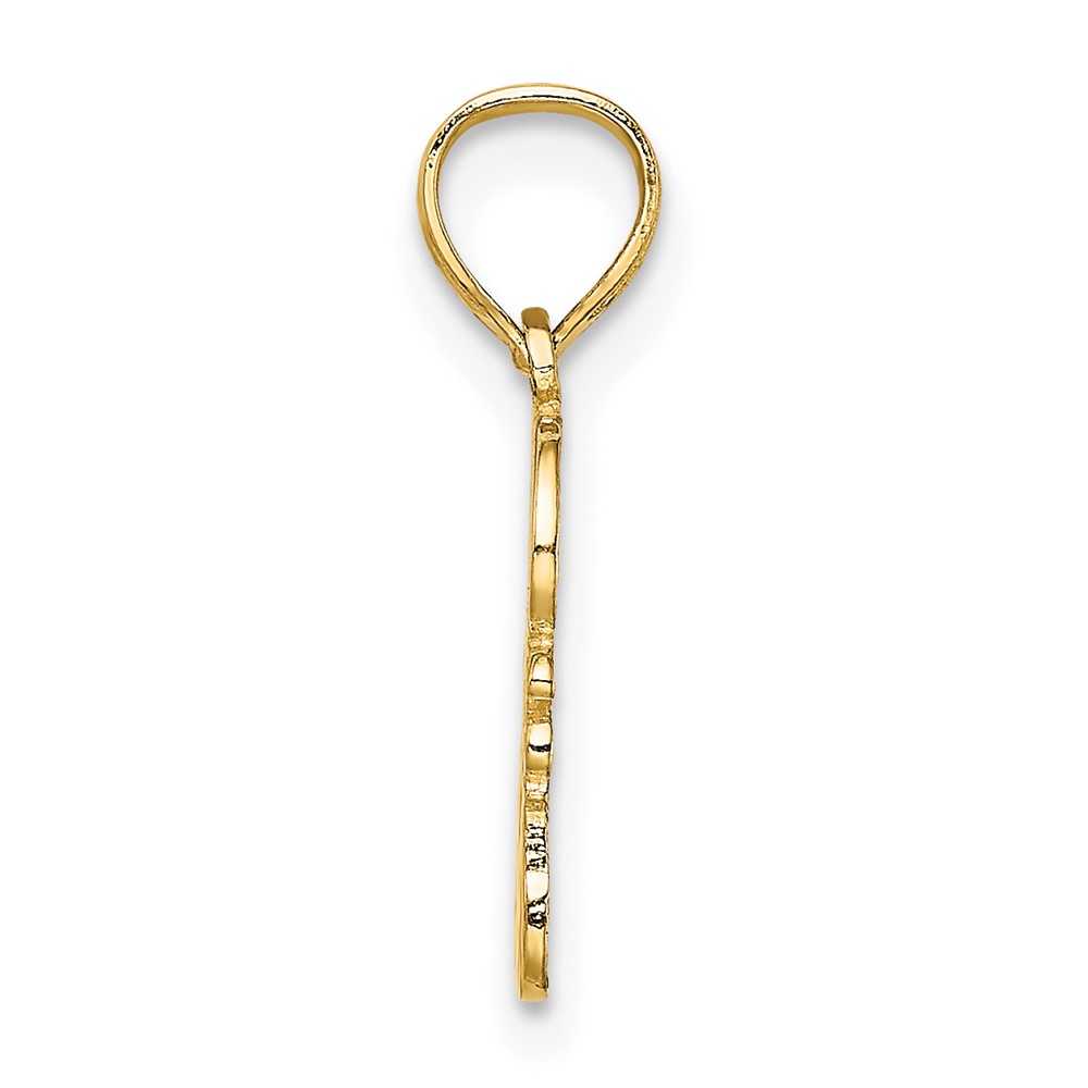 14K GOD HEARTS YOU Charm (C4435)