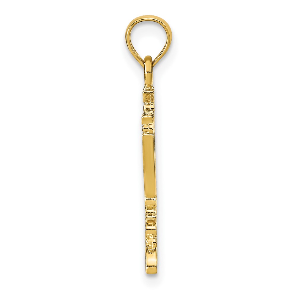 14K Menorah Pendant (C4451)