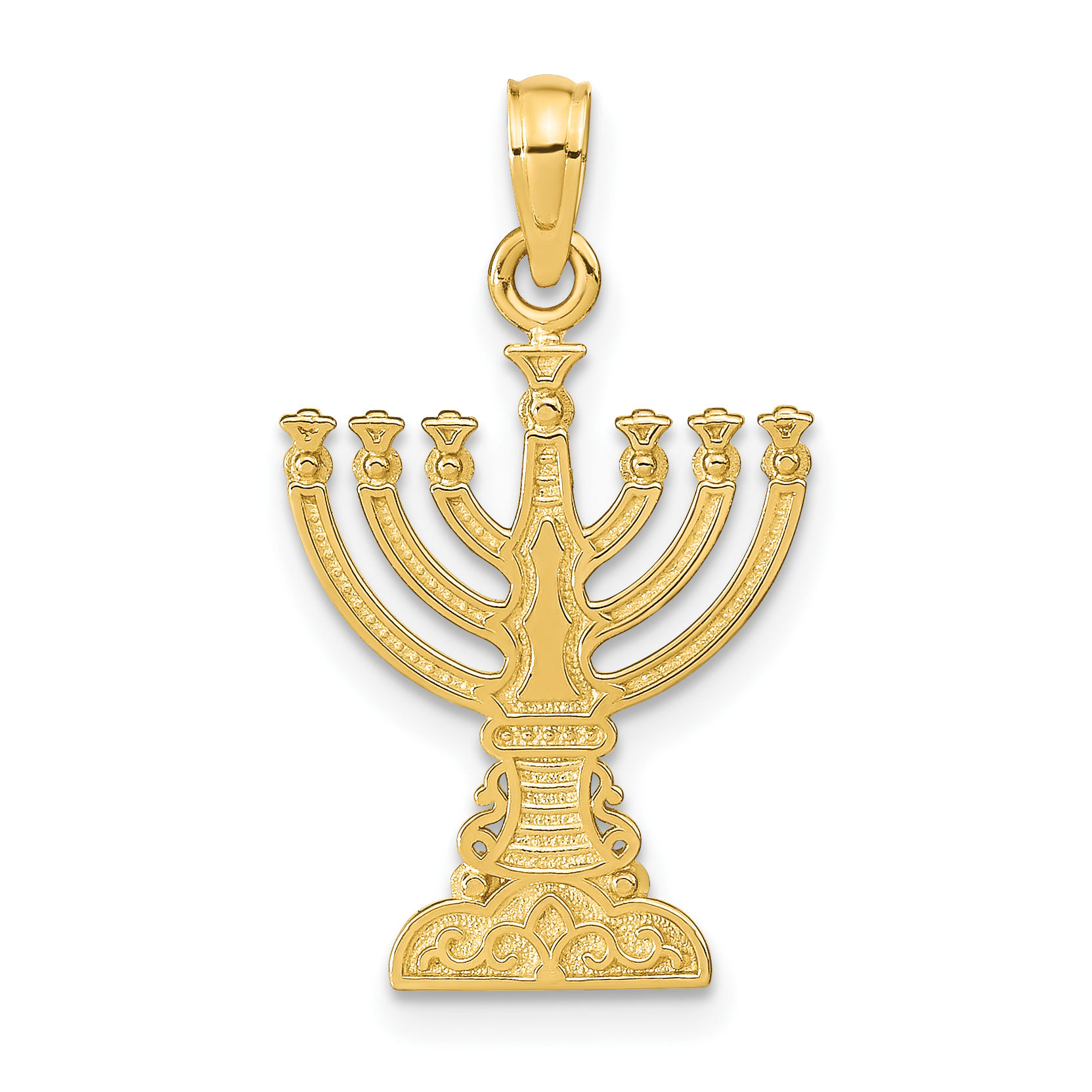 14K Menorah Pendant (C4451)