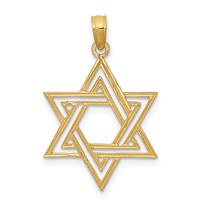 14K Star of David Pendant view 1
