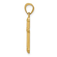 14K Yellow Gold Passion Cross Pendant view 2