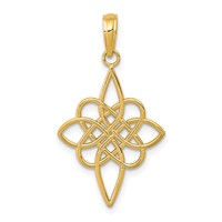 14K Yellow Gold Celtic Knot Pendant view 1