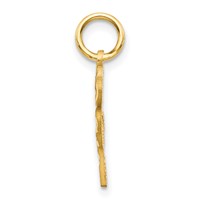 14K Yellow Gold 4 Leaf Clover Charm view 2
