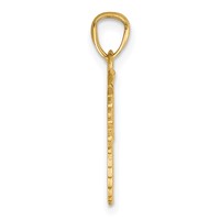 14K Yellow Gold Two-Piece Break-Apart Diamond-cut Wings Pendant view 2