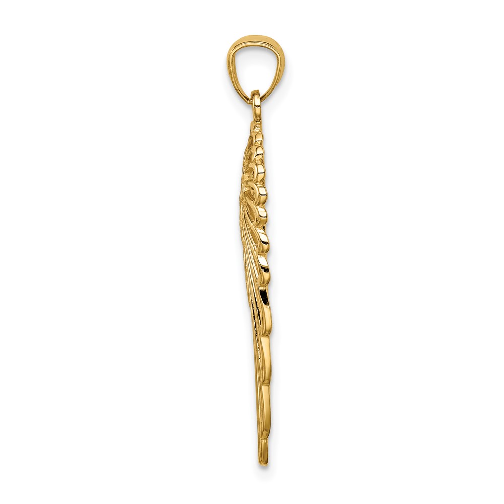 14K Angel Wing Pendant (C4572)