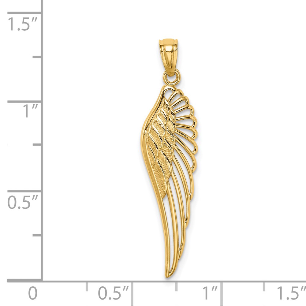14K Angel Wing Pendant (C4572)