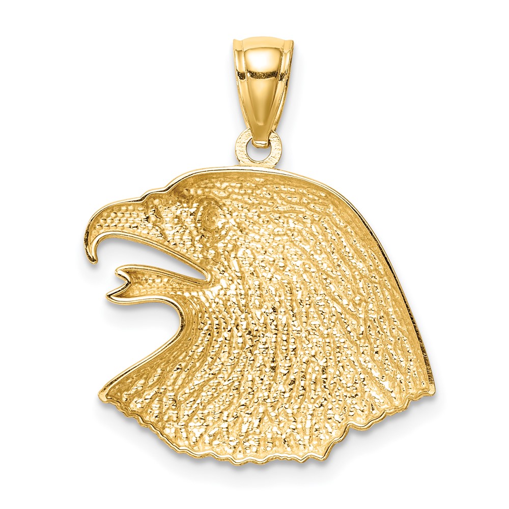 14K Diamond-Cut Eagle Pendant (C4576)