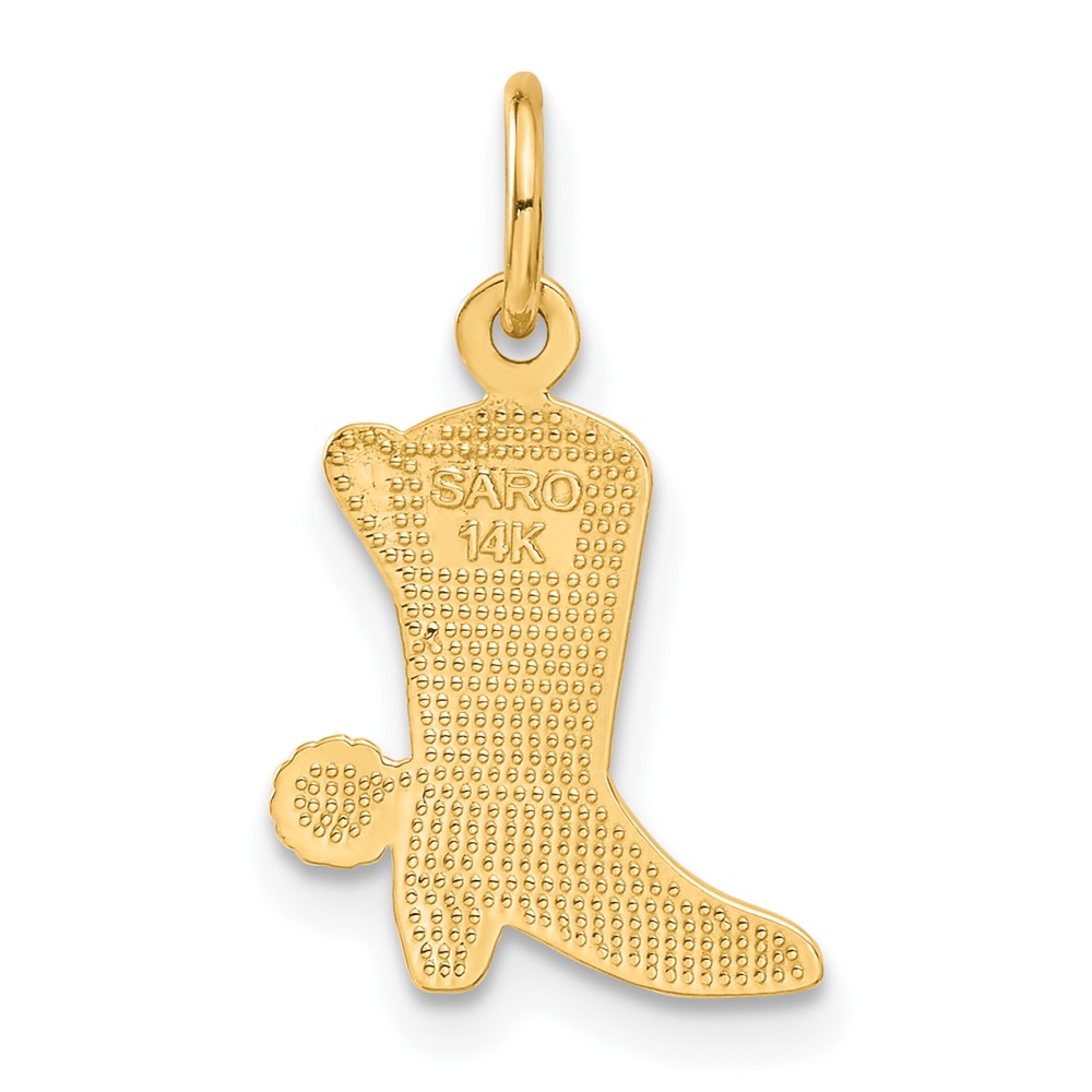 14k Cowboy Boot Charm (C458)
