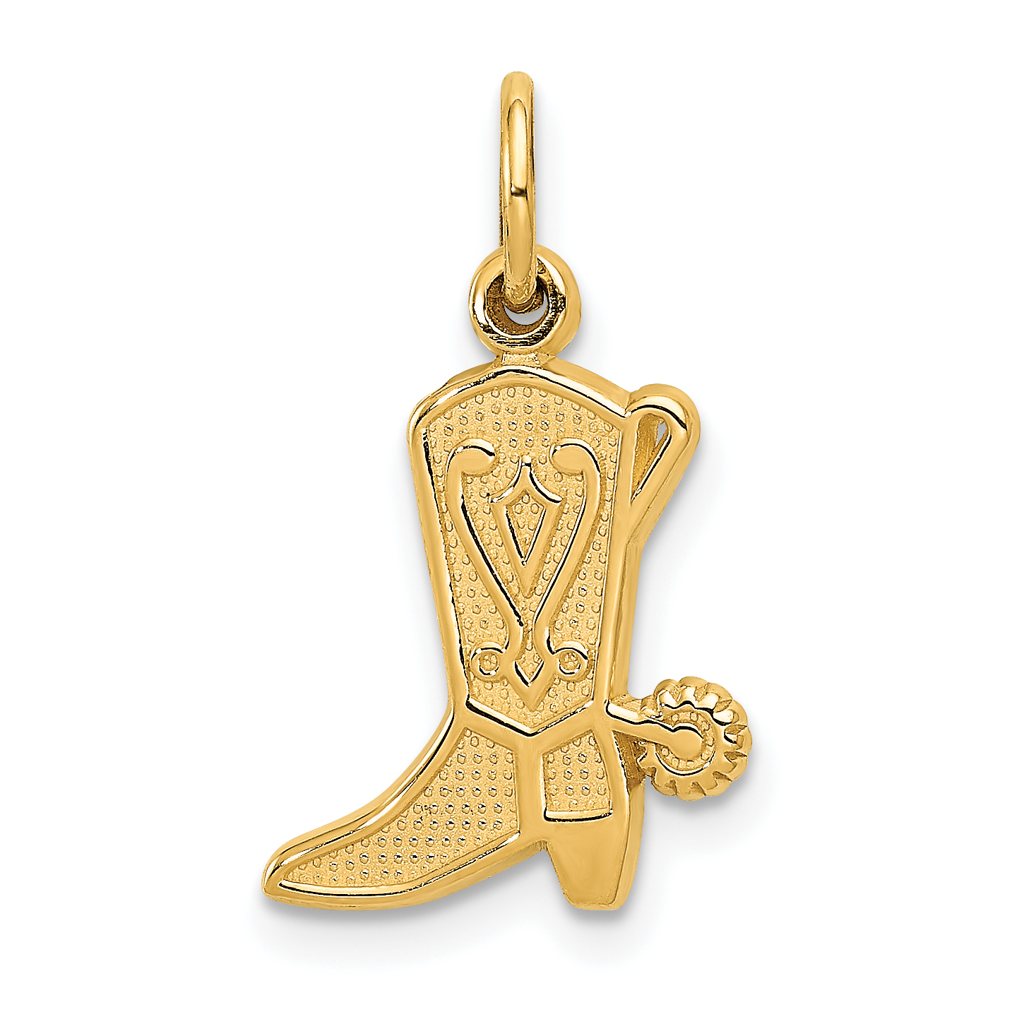 14k Cowboy Boot Charm (C458)