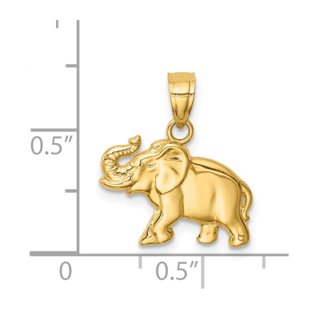 14K Elephant Pendant (C4584)