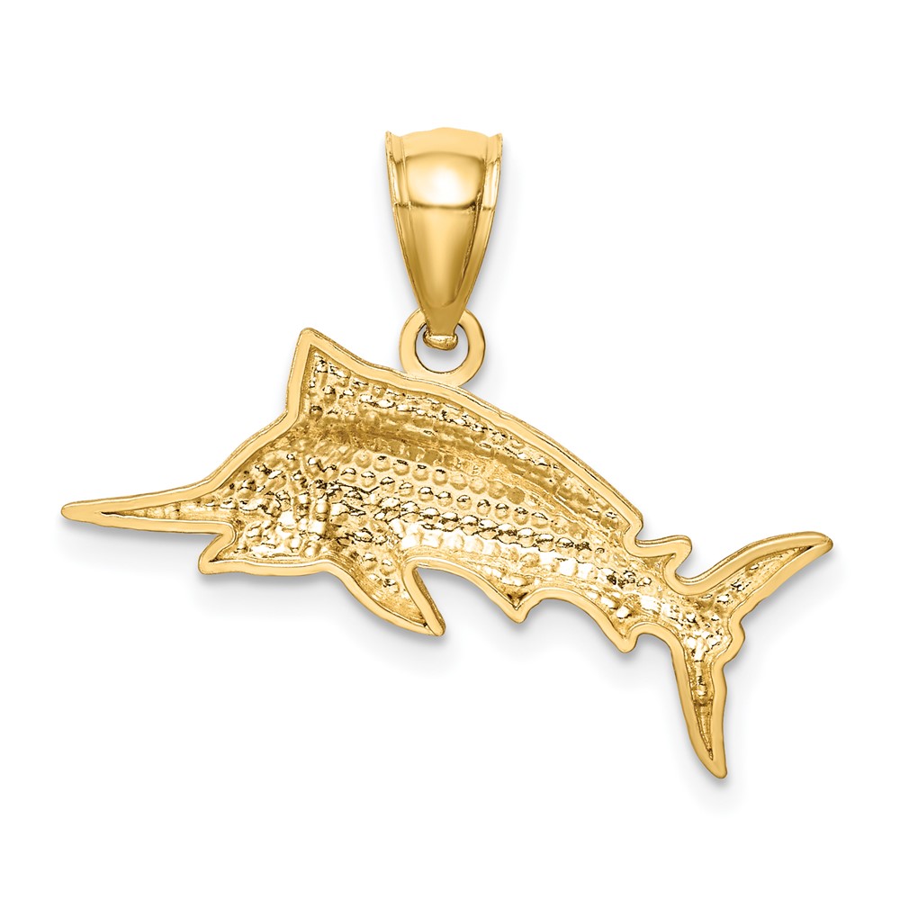 14K D/C Marlin Pendant (C4592)