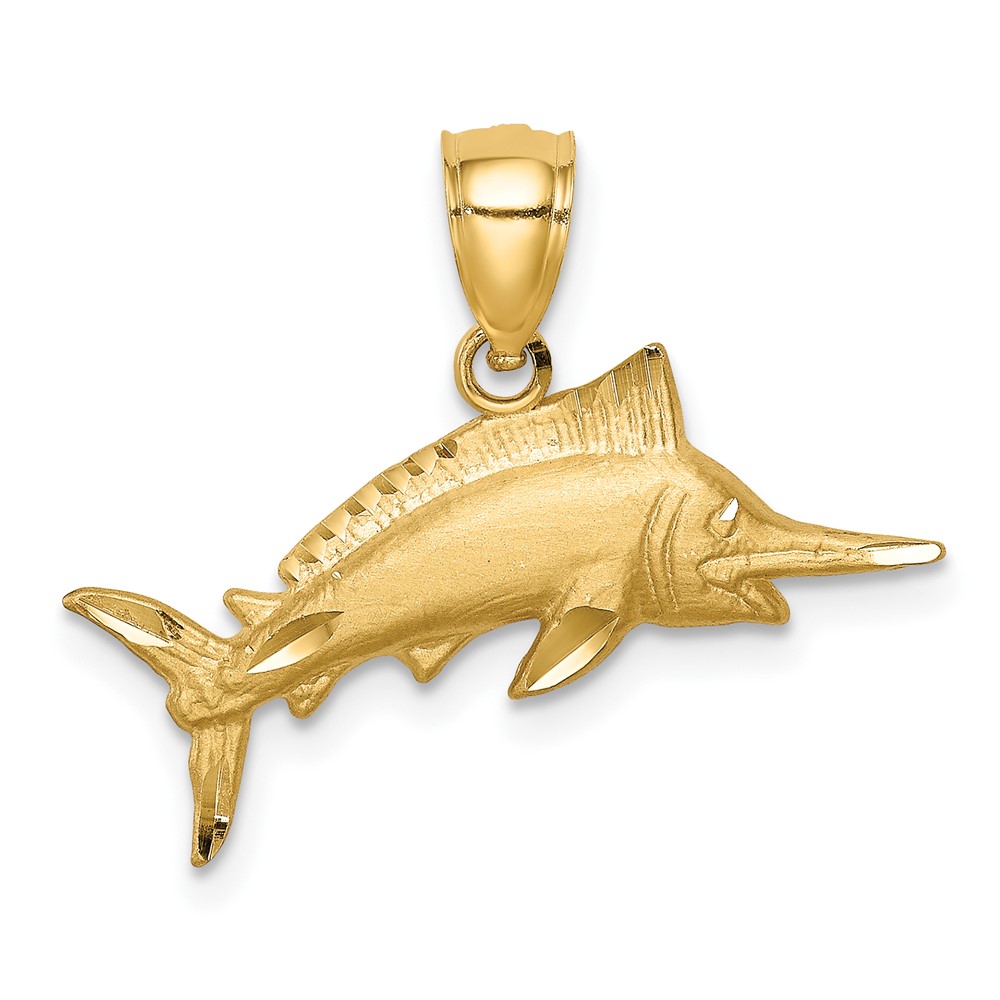 14K D/C Marlin Pendant (C4592)