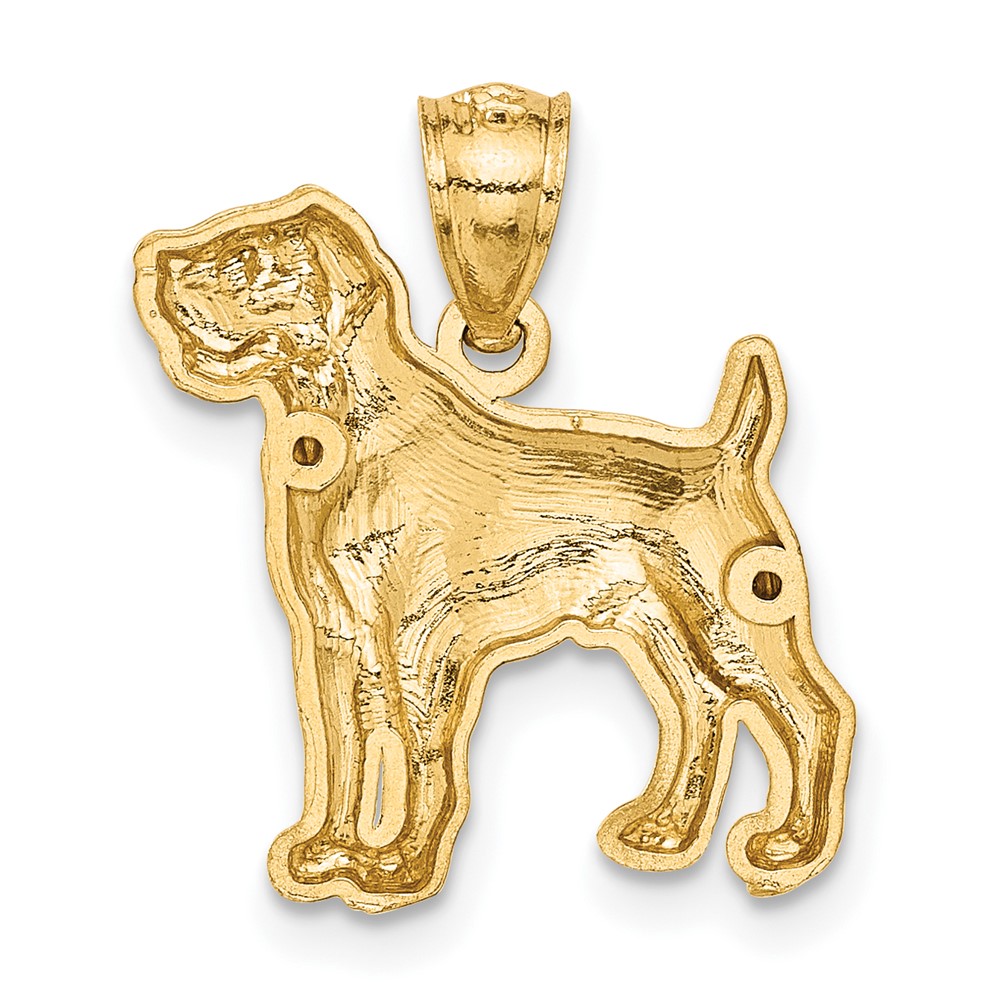 14K Diamond-cut Boxer Pendant (C4618)