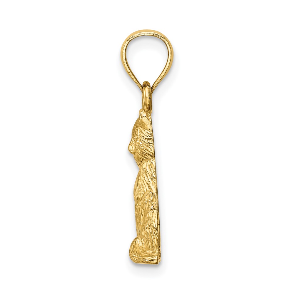 14K Cat Pendant (C4627)
