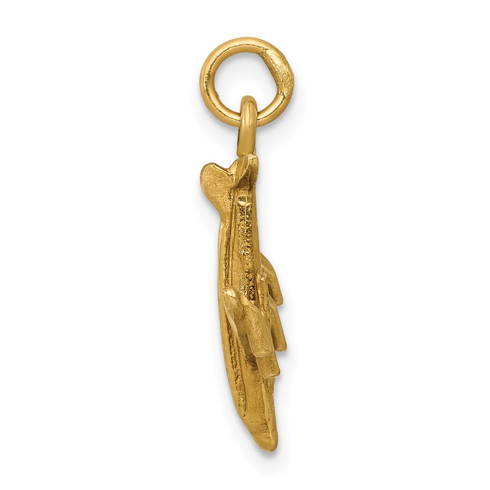 14k 3-D Airplane Charm (C463)