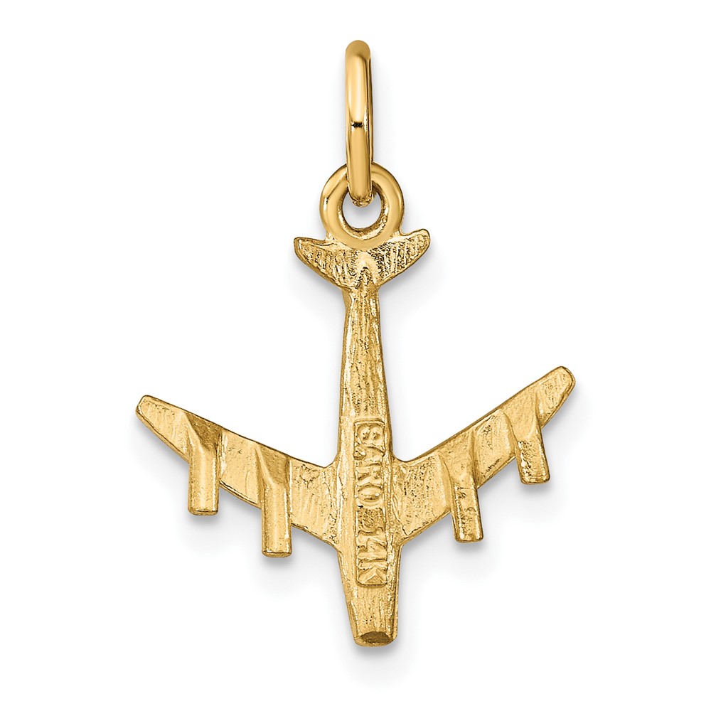 14k 3-D Airplane Charm (C463)