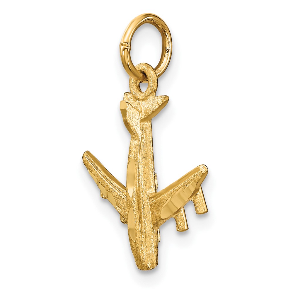 14k 3-D Airplane Charm (C463)