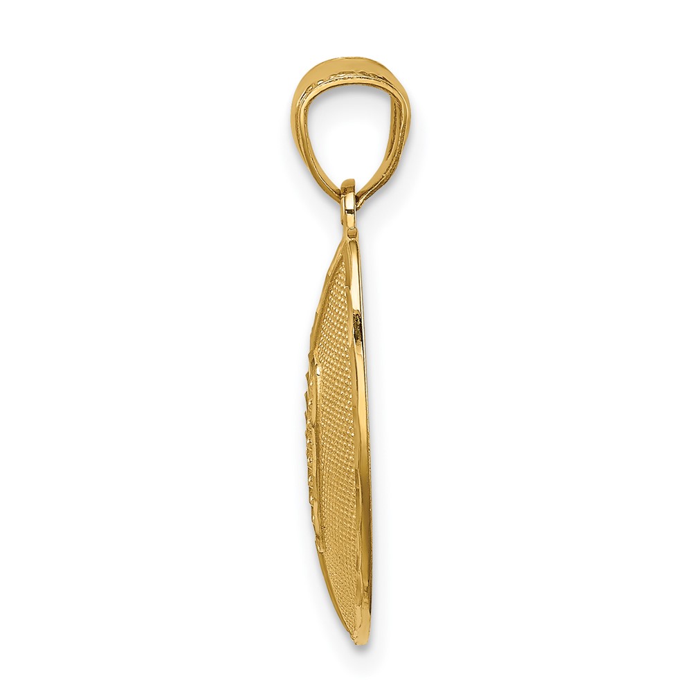 14K Football Pendant (C4689)