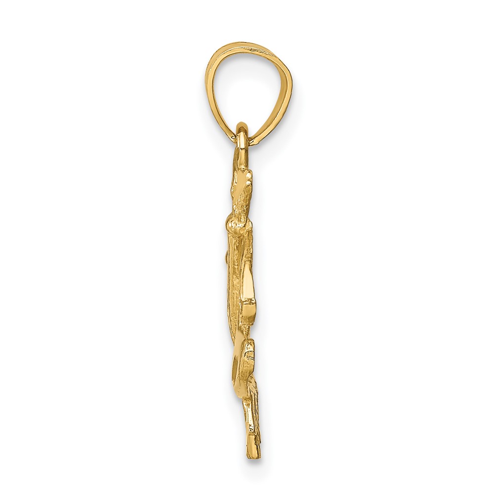 14K D/C Paint Palette Pendant (C4757)