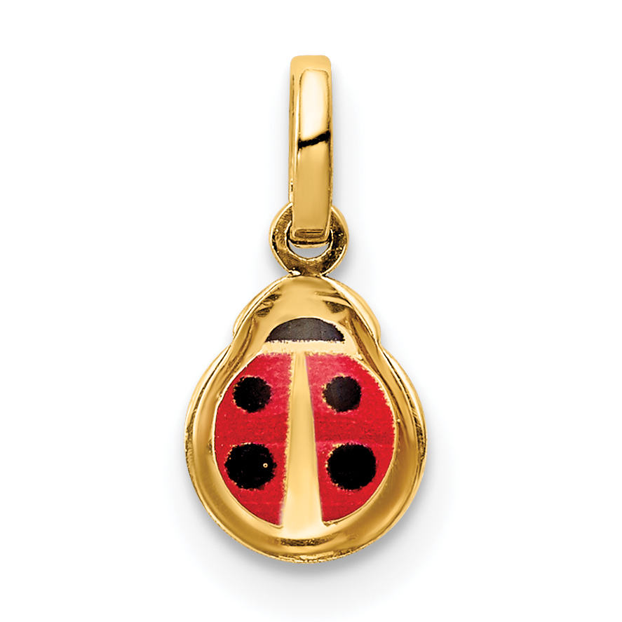 14K Enamel Ladybug Charm (C4786)