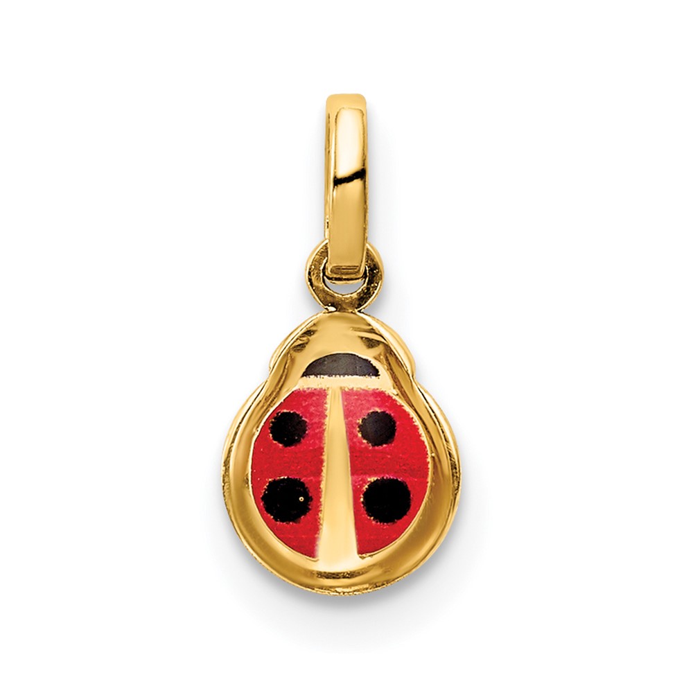 14K Enamel Ladybug Charm (C4786)
