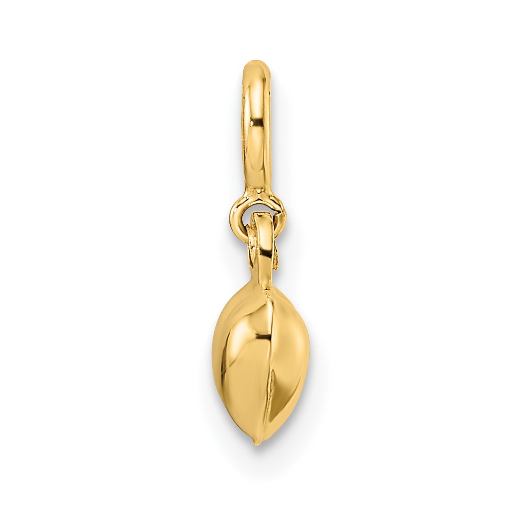 14K Polished Heart w/ Spring Ring Clasp Charm (C4826)