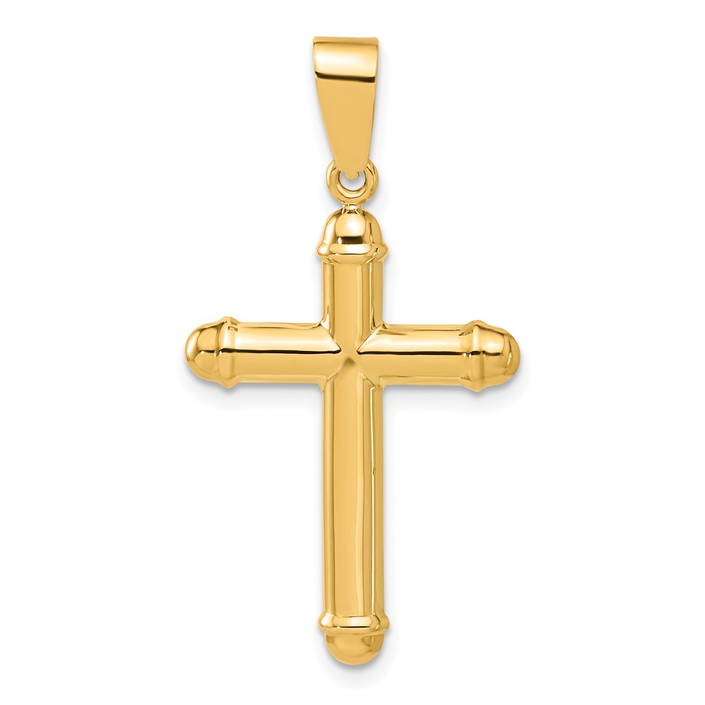 14K Polished Cross Pendant (C4939)
