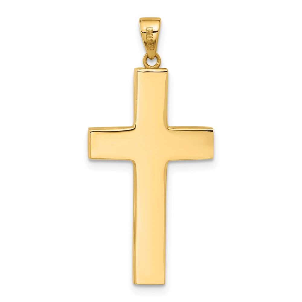 14K Polished Cross Pendant (C4943)
