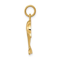 14K Yellow Gold Dolphin Charm view 2
