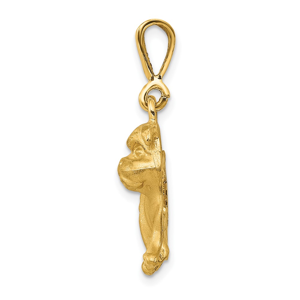 14k Bulldog Pendant (C522)