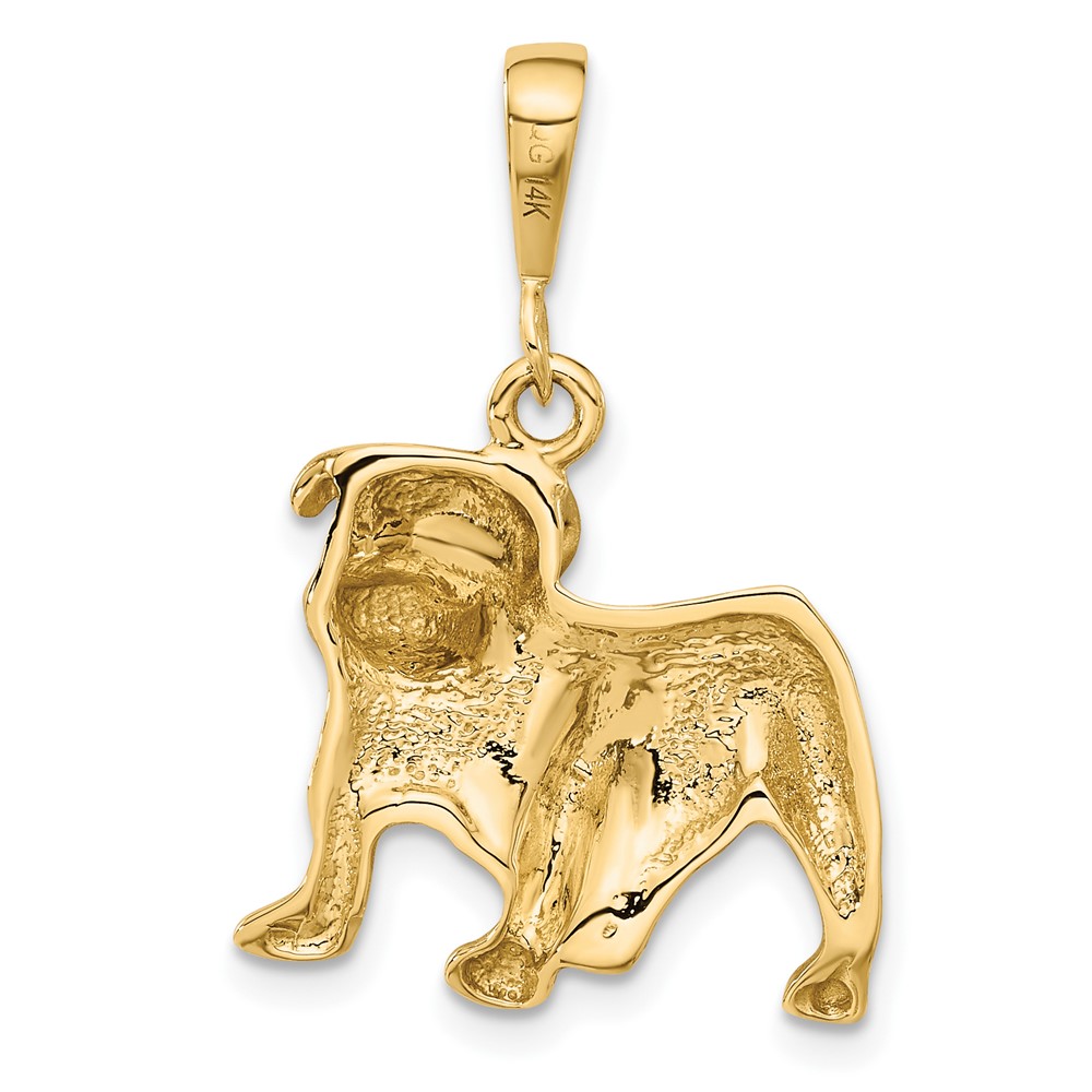 14k Bulldog Pendant (C522)