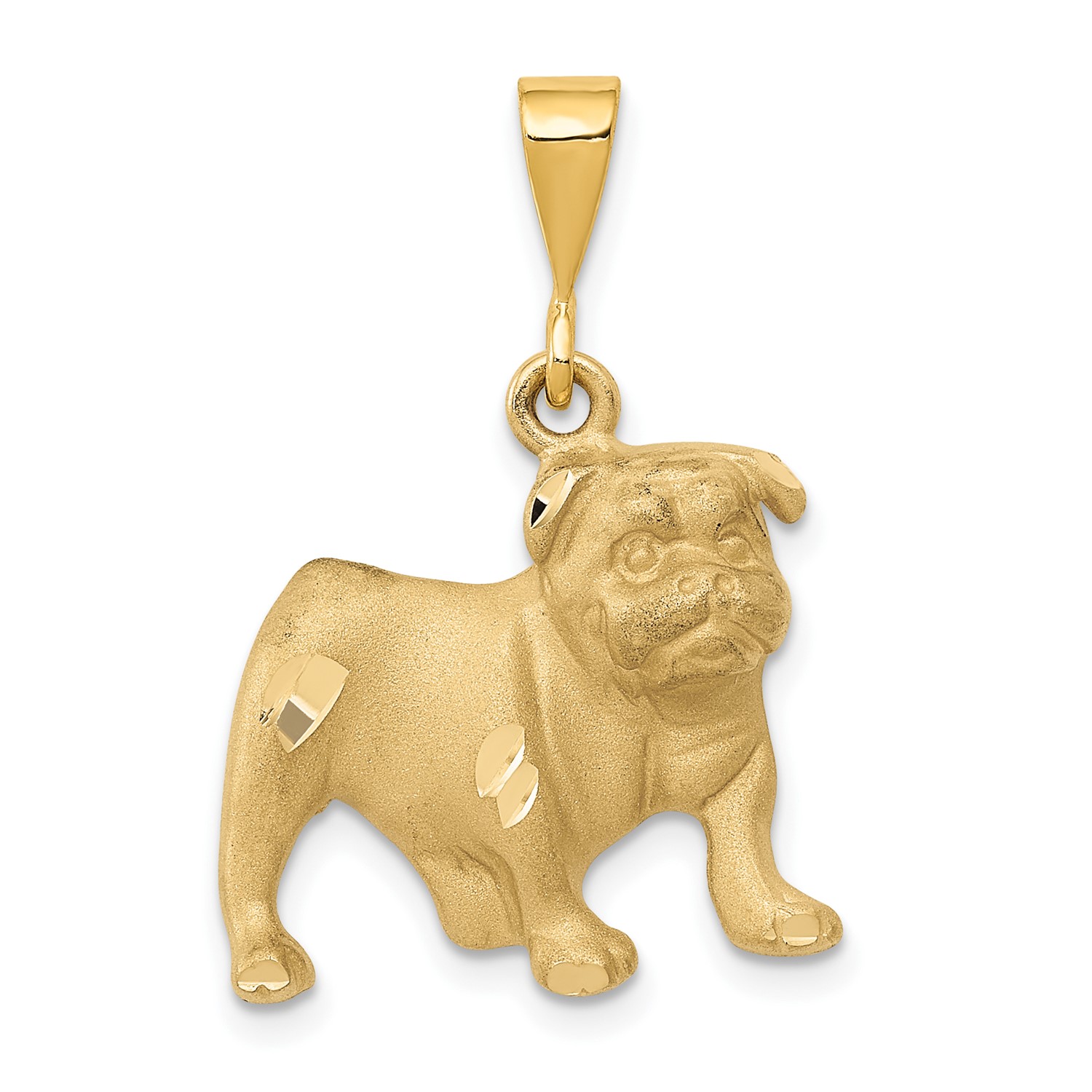 14k Yellow gold Bulldog Pendant. (1.1INx0.7IN) 14k Yellow gold Bulldog Pendant. (1.1INx0.7IN)