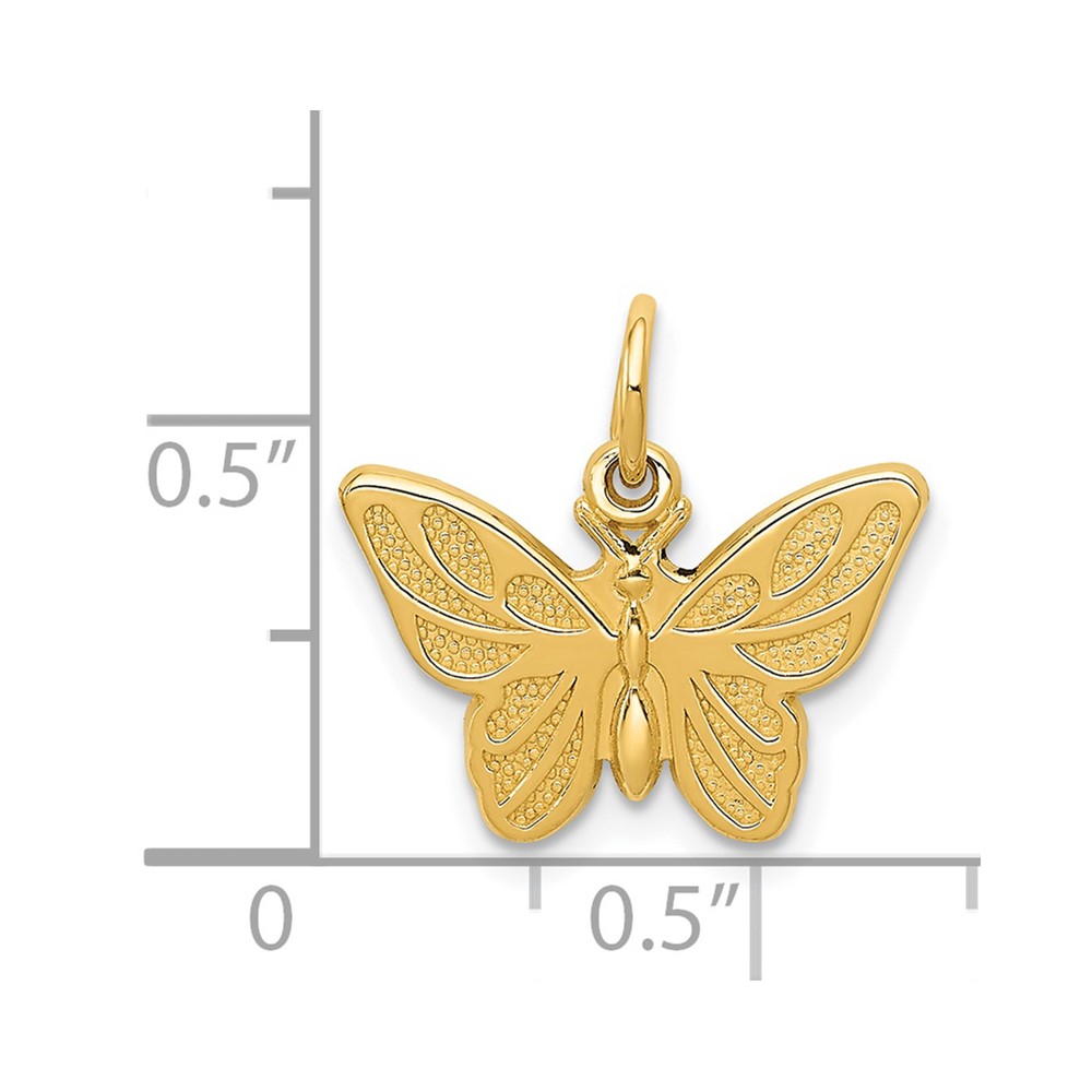 14k Butterfly Charm (C537)