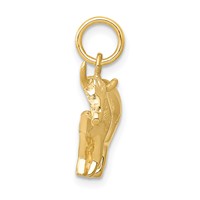 14K Yellow Gold Steer Pendant view 2