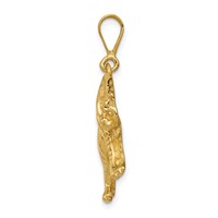 14K Yellow Gold Tiger Charm view 2