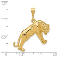 14K Yellow Gold Tiger Charm view 4