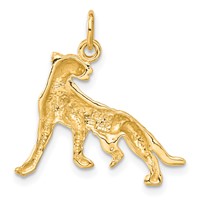 14K Yellow Gold Cheetah Charm view 3