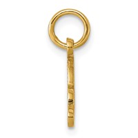 14K Yellow Gold Script Letter a Initial Charm view 2
