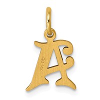 14K Letter a Initial Charm view 3